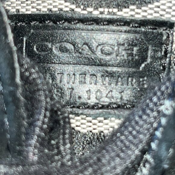 COACH BAYLEE SIGNATURE LOGO BLACK & WHITE SNEAKERINAS - BALLET FLAT SNEAKERS -6M - Picture 6 of 9